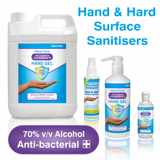 Hand & Hard Surface Alcohol Based Sanitiser Range