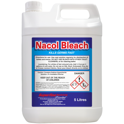Nacol Bleach 5% Available Chlorine 5L